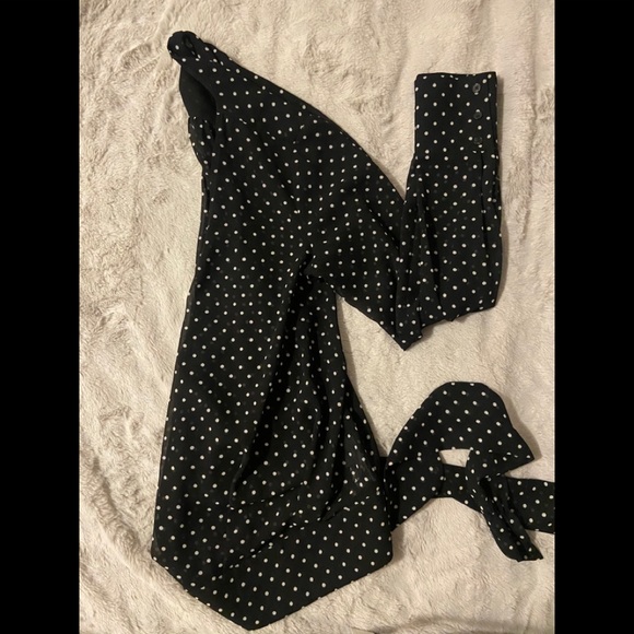 TRISTAN Polka dot tied blouse - Picture 2 of 5